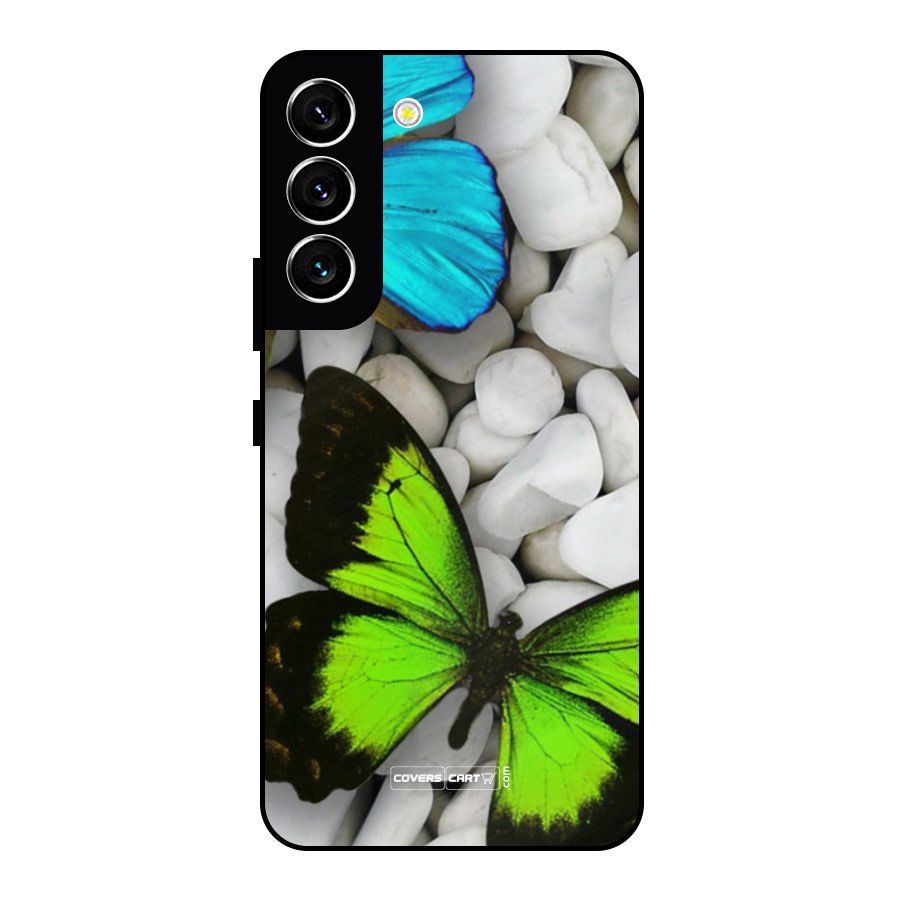 Beautiful Butterflies Metal Back Case for Galaxy S22 5G