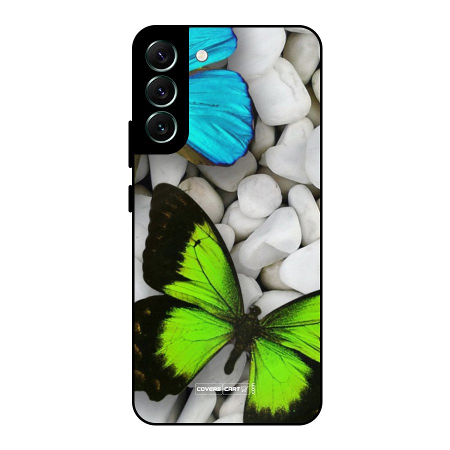 Beautiful Butterflies Metal Back Case for Galaxy S22 Plus 5G