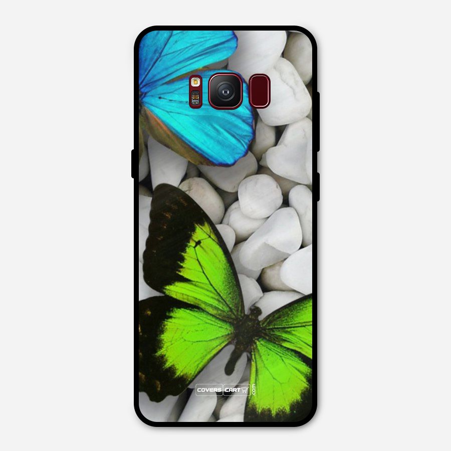 Beautiful Butterflies Metal Back Case for Galaxy S8