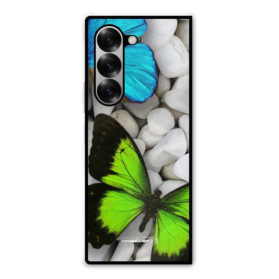 Beautiful Butterflies Metal Back Case for Galaxy Z Fold6