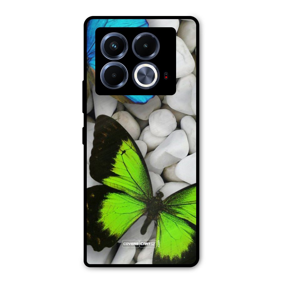 Beautiful Butterflies Metal Back Case for Infinix Note 40 5G