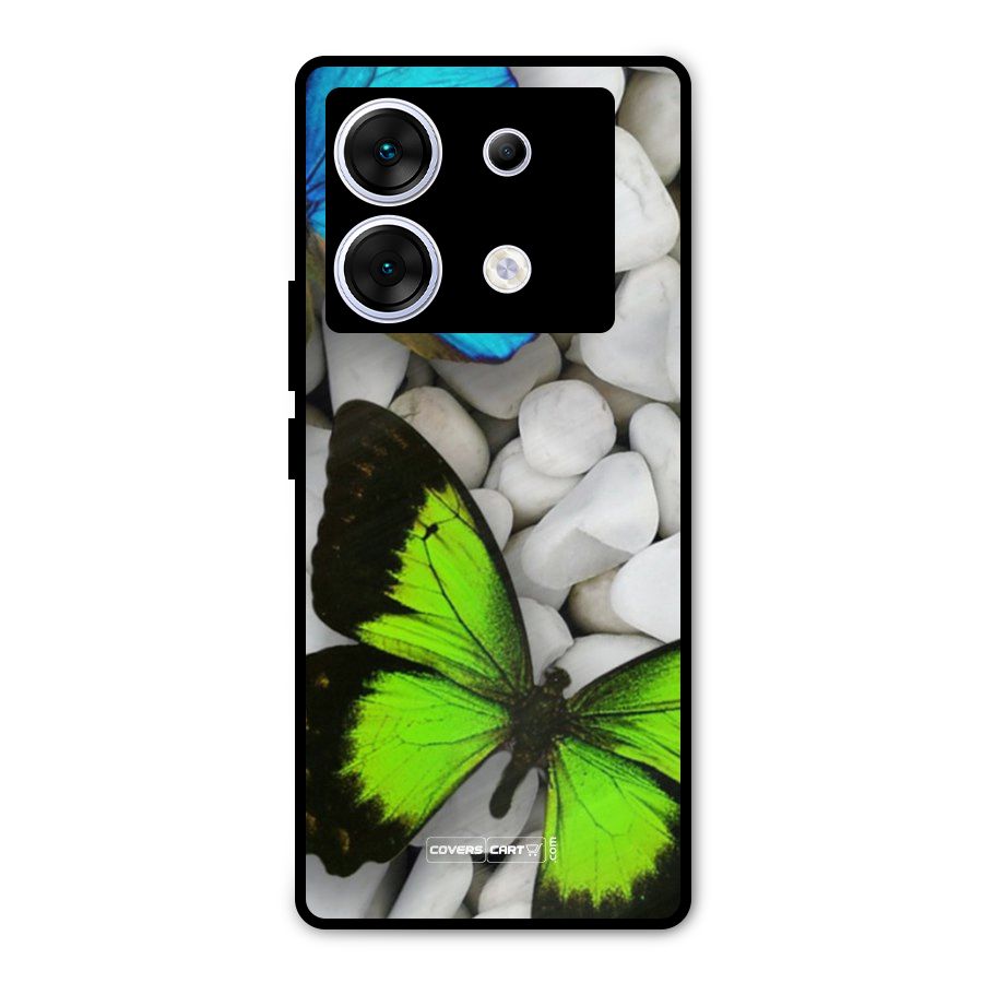 Beautiful Butterflies Metal Back Case for Infinix Zero 30 5G