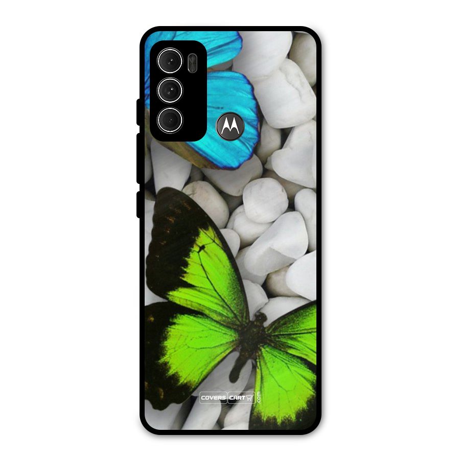 Beautiful Butterflies Metal Back Case for Moto G60