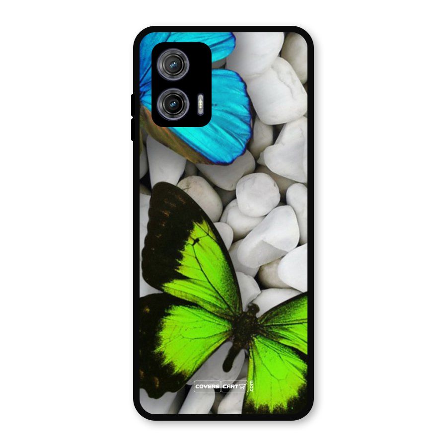 Beautiful Butterflies Metal Back Case for Moto G73