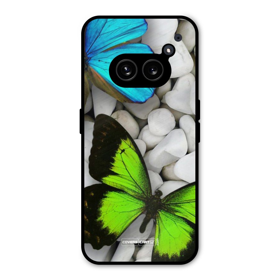 Beautiful Butterflies Metal Back Case for Nothing Phone 2a Plus
