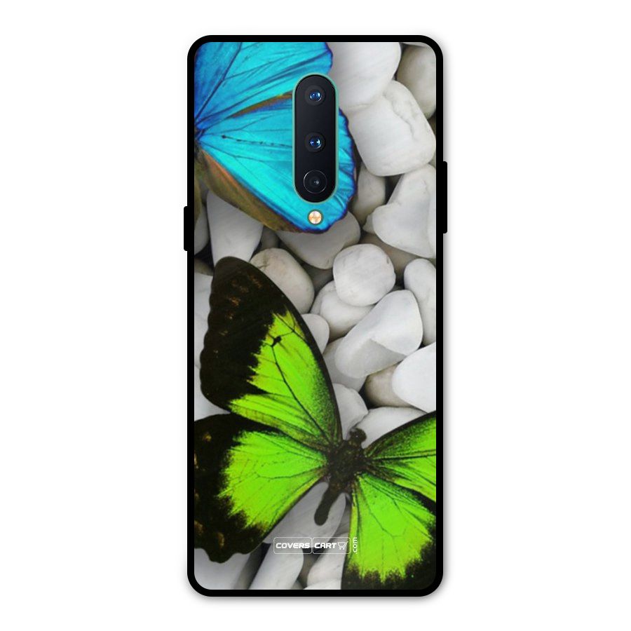 Beautiful Butterflies Metal Back Case for OnePlus 8
