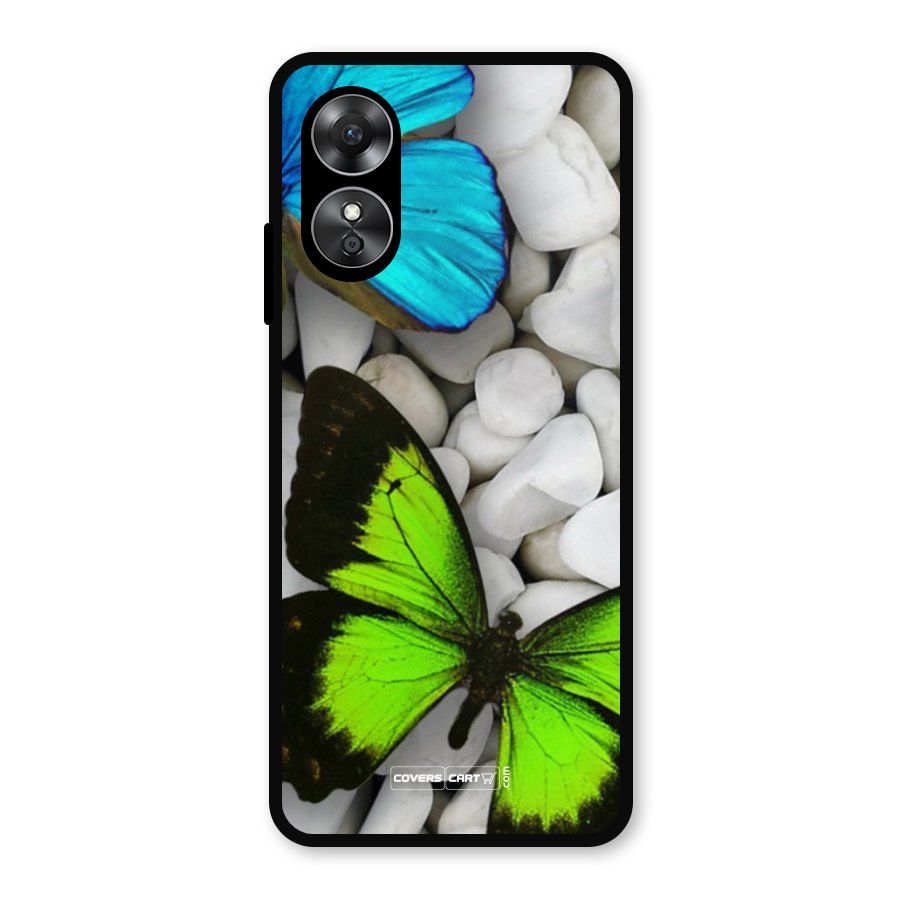 Beautiful Butterflies Metal Back Case for Oppo A17