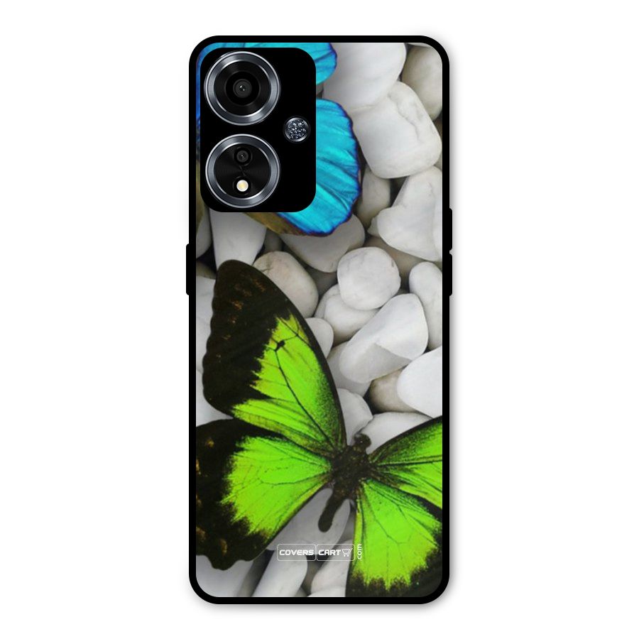 Beautiful Butterflies Metal Back Case for Oppo A59