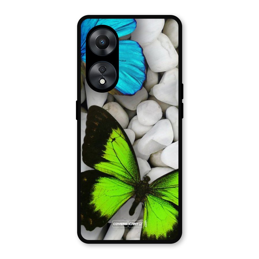 Beautiful Butterflies Metal Back Case for Oppo A78