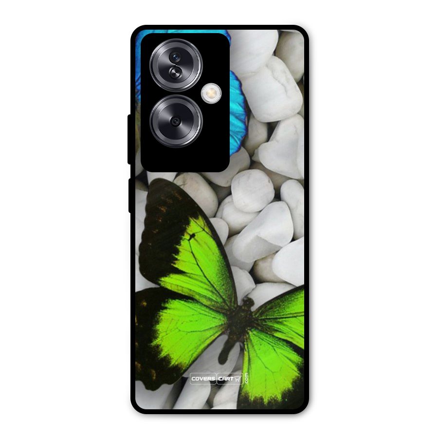 Beautiful Butterflies Metal Back Case for Oppo A79 5G