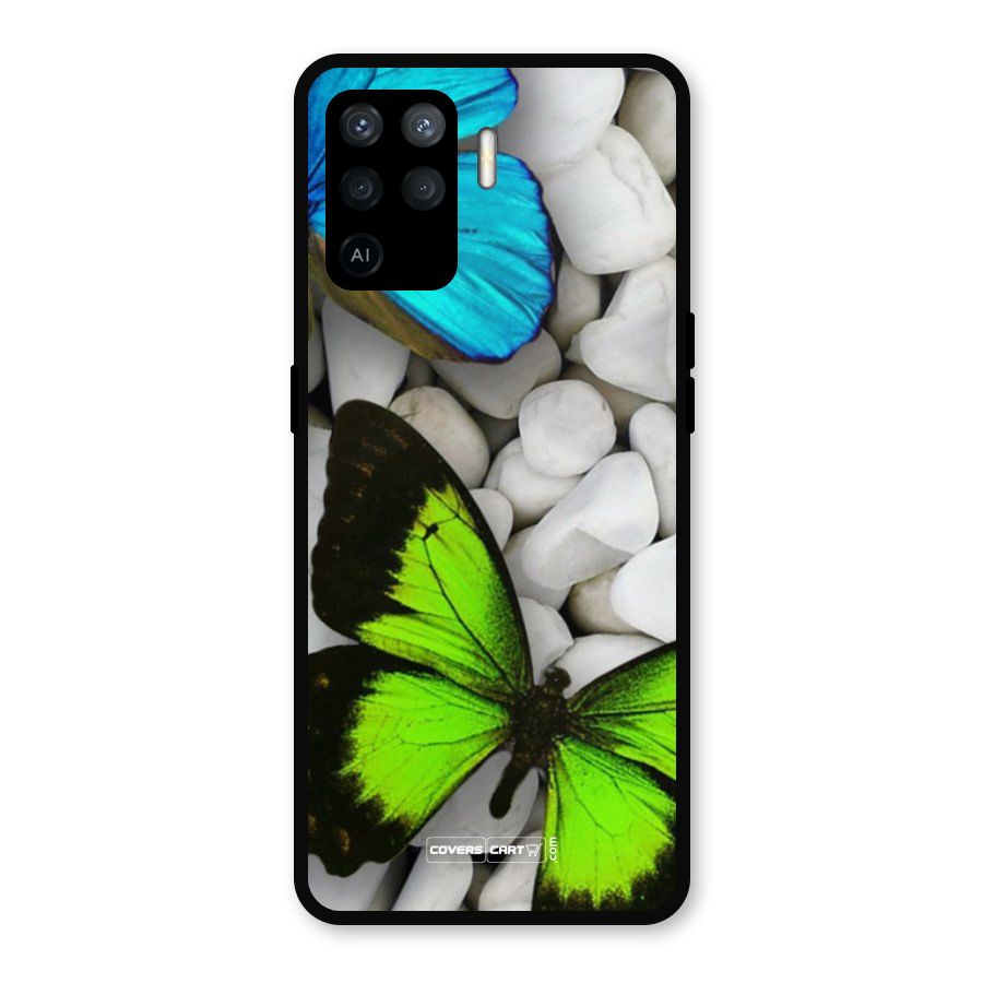 Beautiful Butterflies Metal Back Case for Oppo F19 Pro