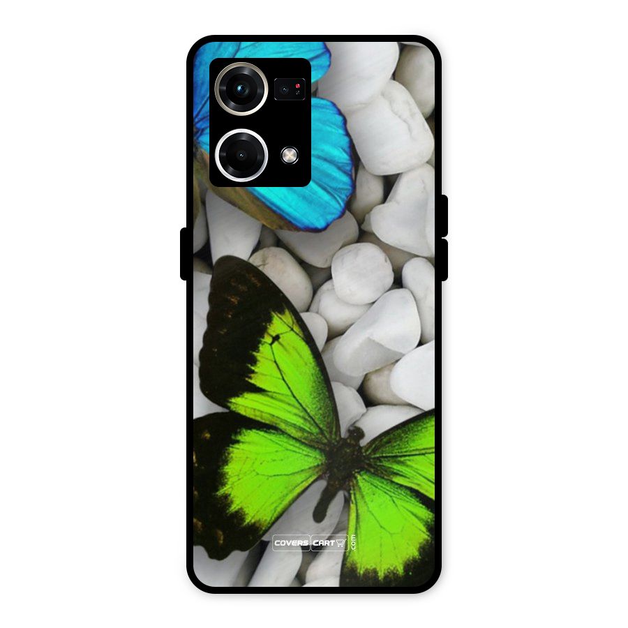 Beautiful Butterflies Metal Back Case for Oppo F21 Pro 4G