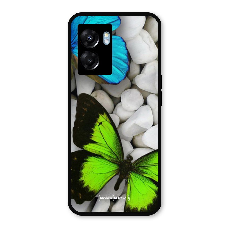 Beautiful Butterflies Metal Back Case for Oppo K10 (5G)