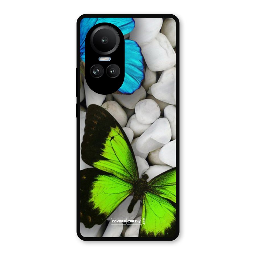 Beautiful Butterflies Metal Back Case for Oppo Reno10