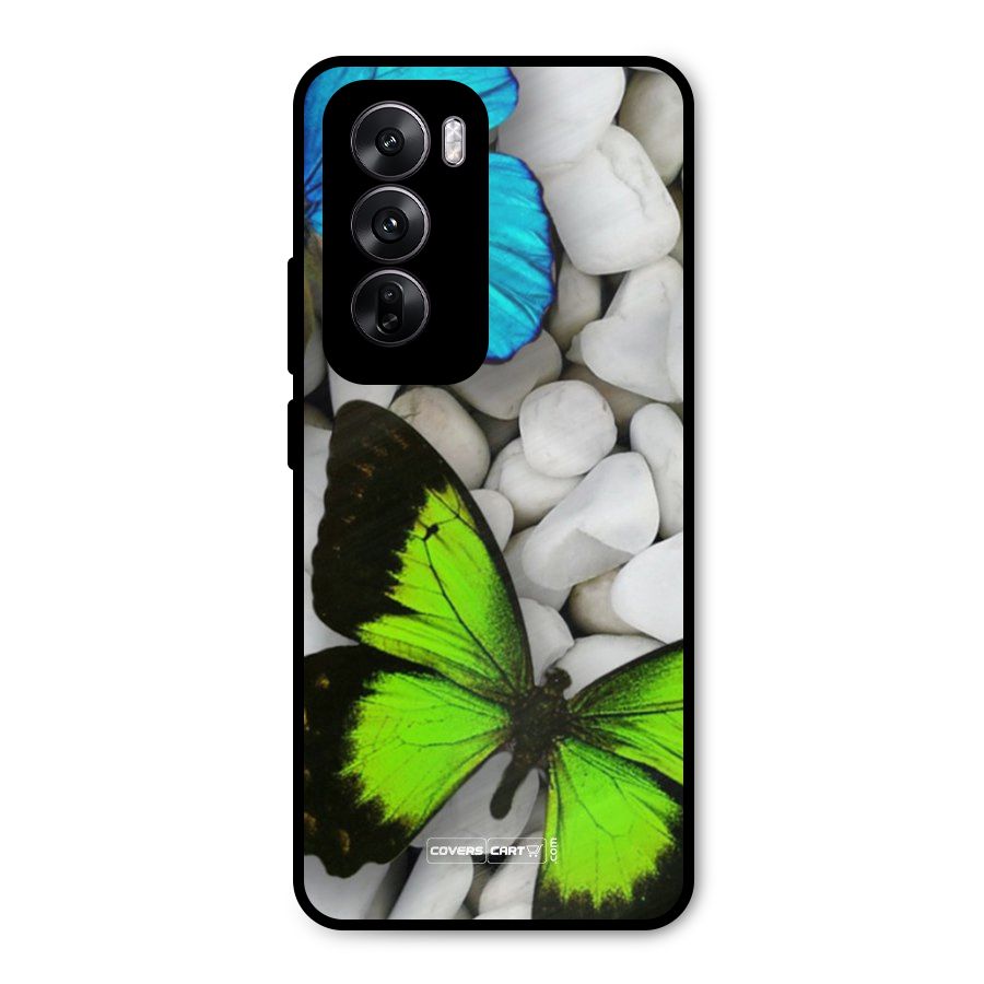 Beautiful Butterflies Metal Back Case for Oppo Reno12