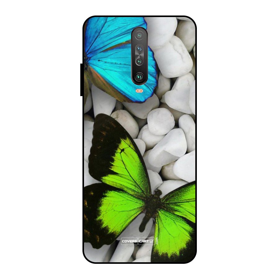 Beautiful Butterflies Metal Back Case for Poco X2