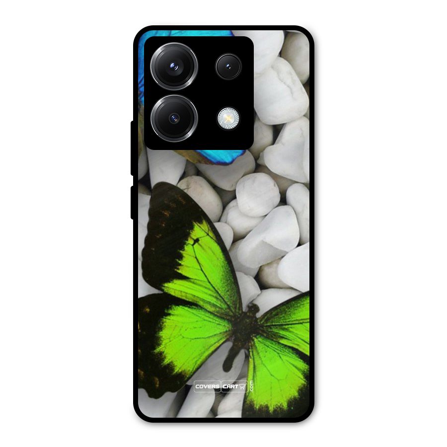 Beautiful Butterflies Metal Back Case for Poco X6