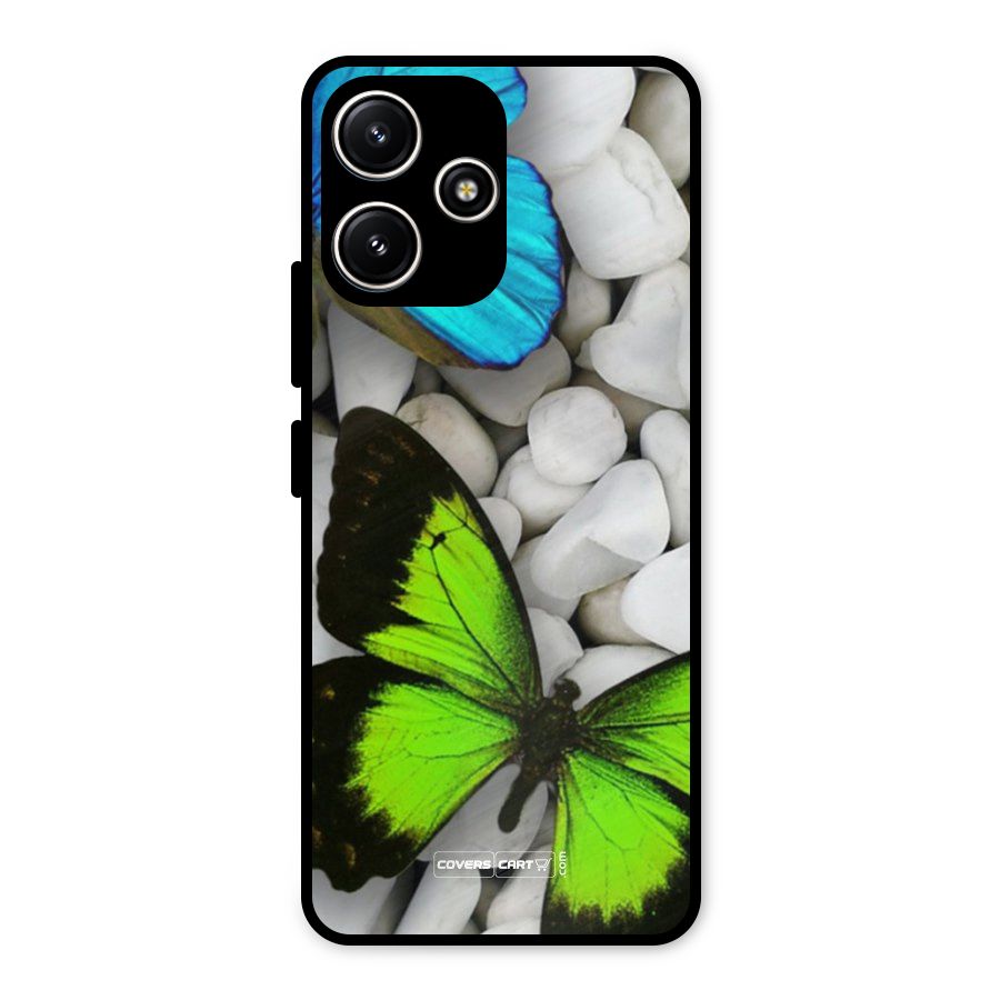 Beautiful Butterflies Metal Back Case for Redmi 12 5G
