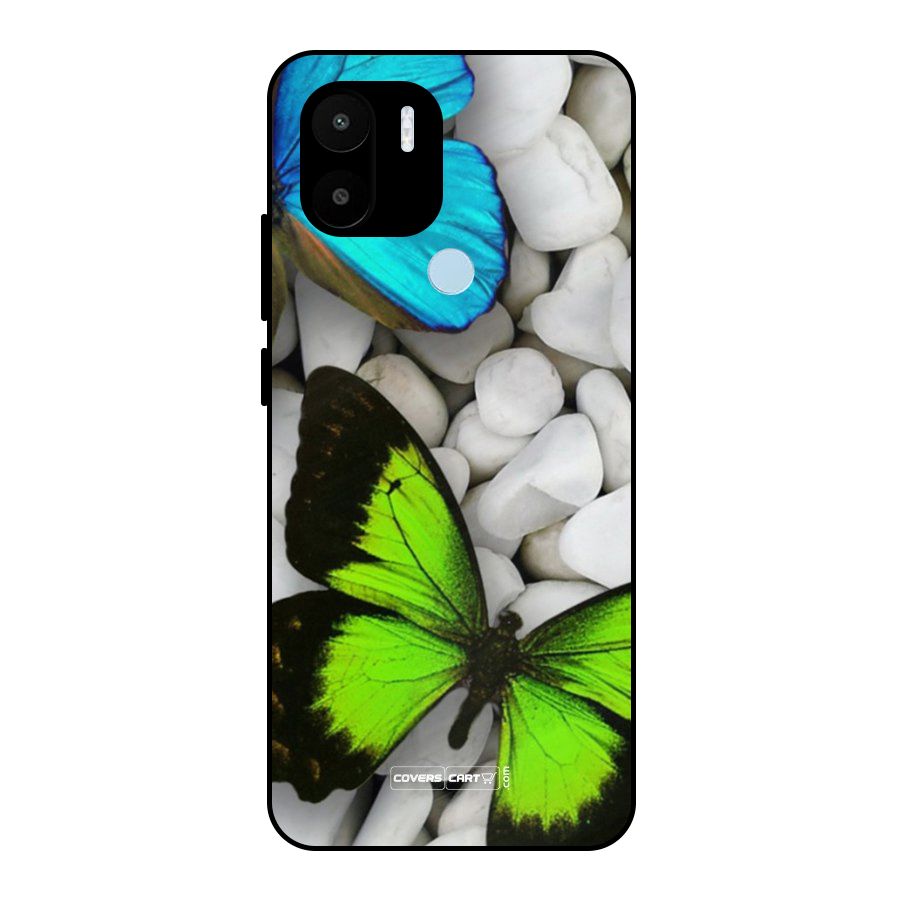 Beautiful Butterflies Metal Back Case for Redmi A2+