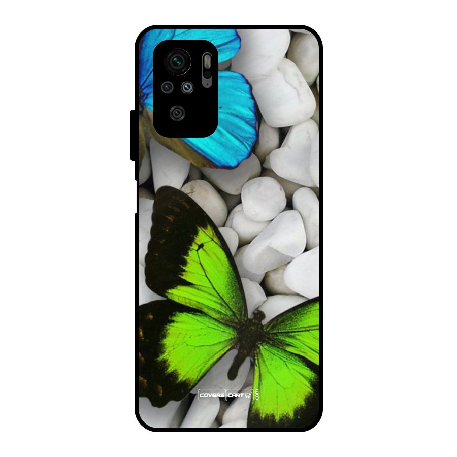 Beautiful Butterflies Metal Back Case for Redmi Note 10S