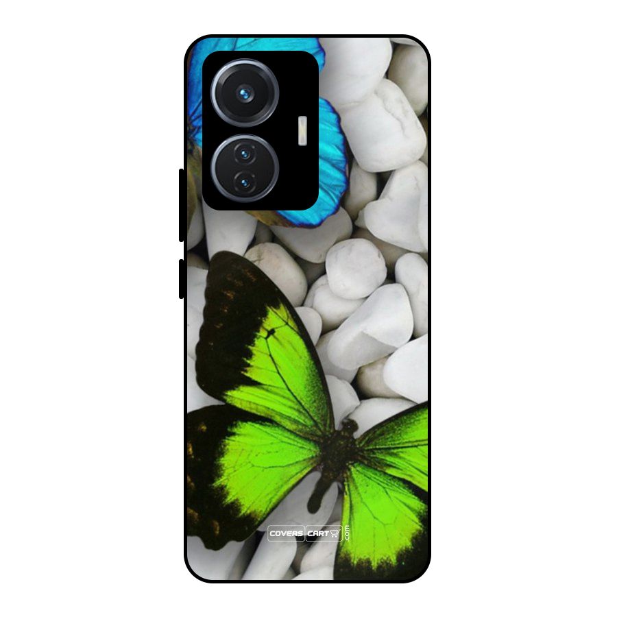 Beautiful Butterflies Metal Back Case for Vivo T1 44W