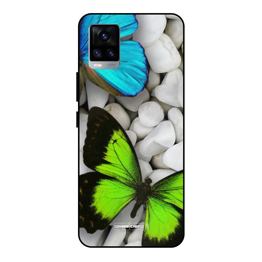 Beautiful Butterflies Metal Back Case for Vivo V20 2021