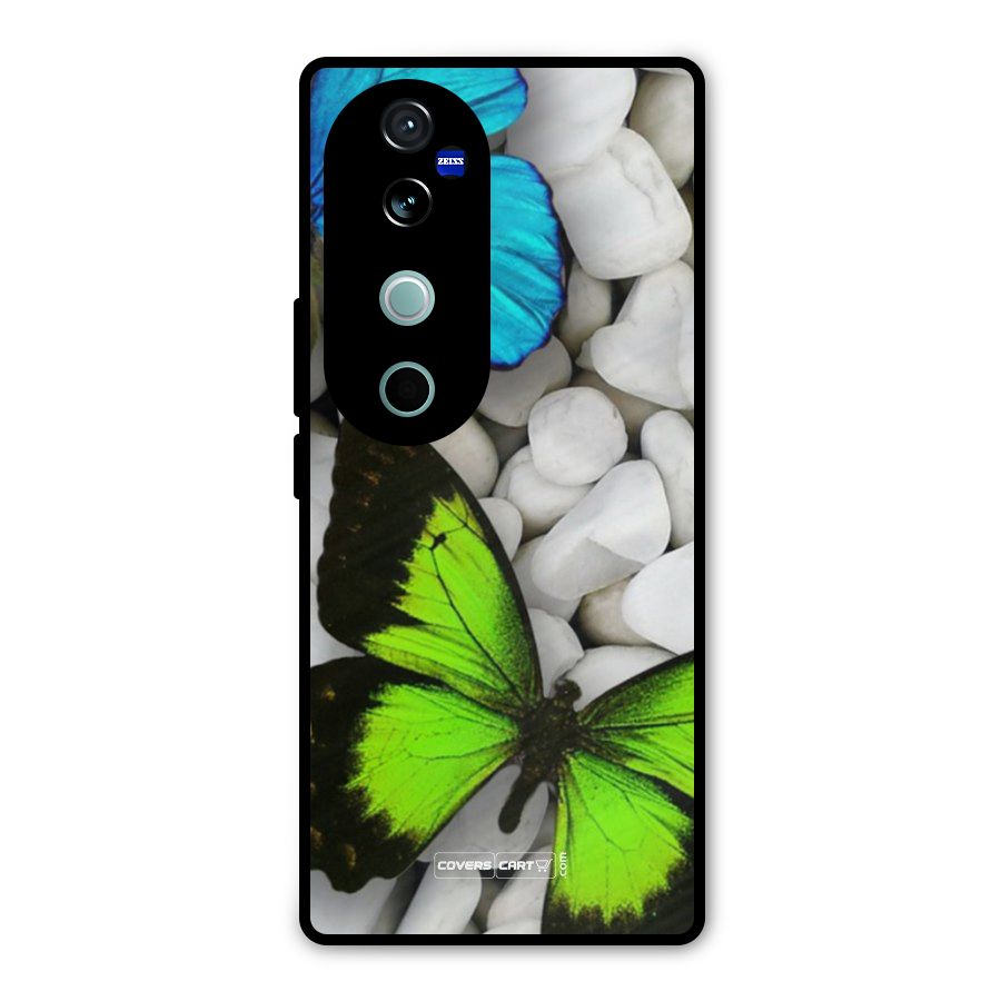 Beautiful Butterflies Metal Back Case for Vivo V40
