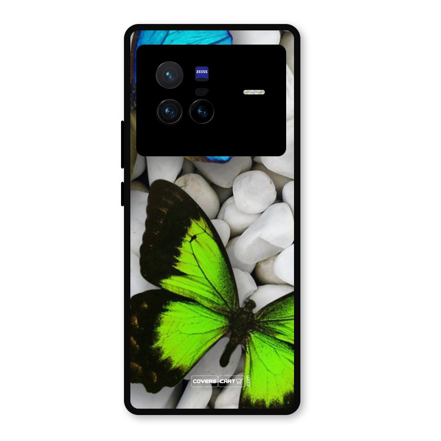 Beautiful Butterflies Metal Back Case for Vivo X80