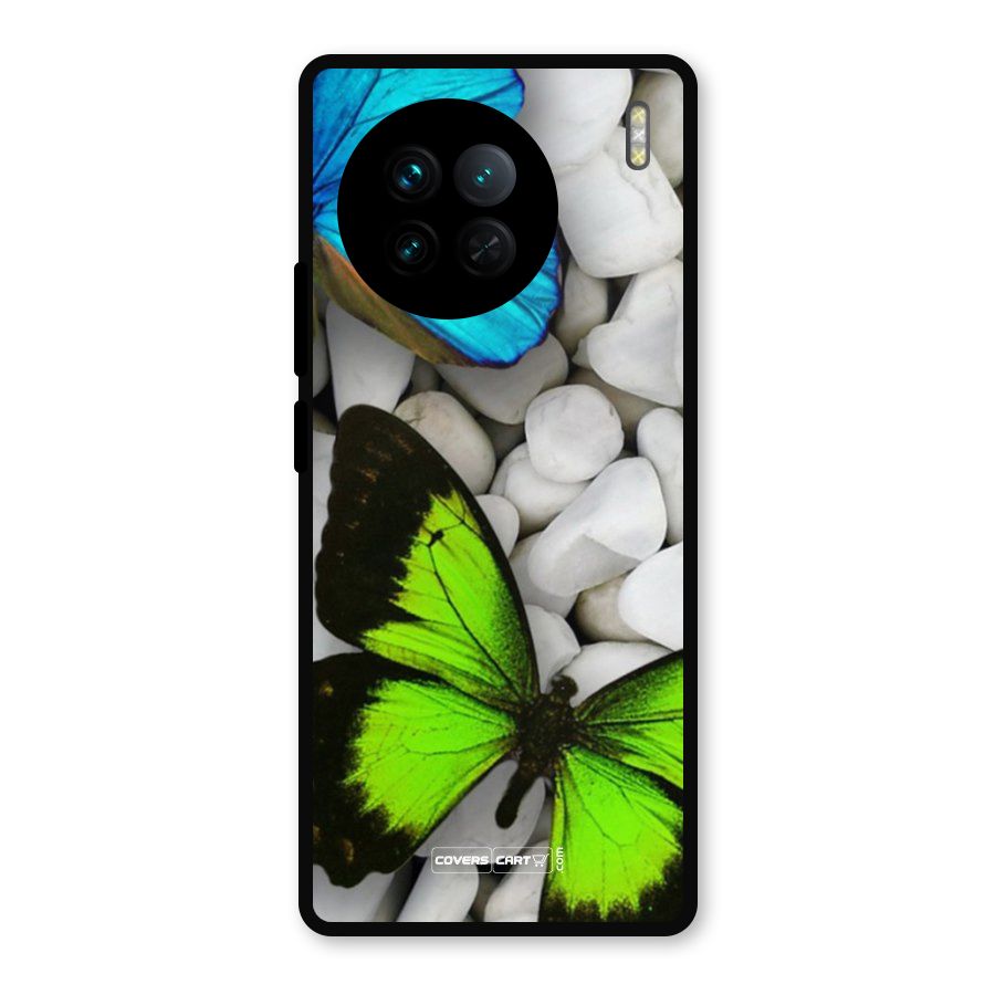 Beautiful Butterflies Metal Back Case for Vivo X90