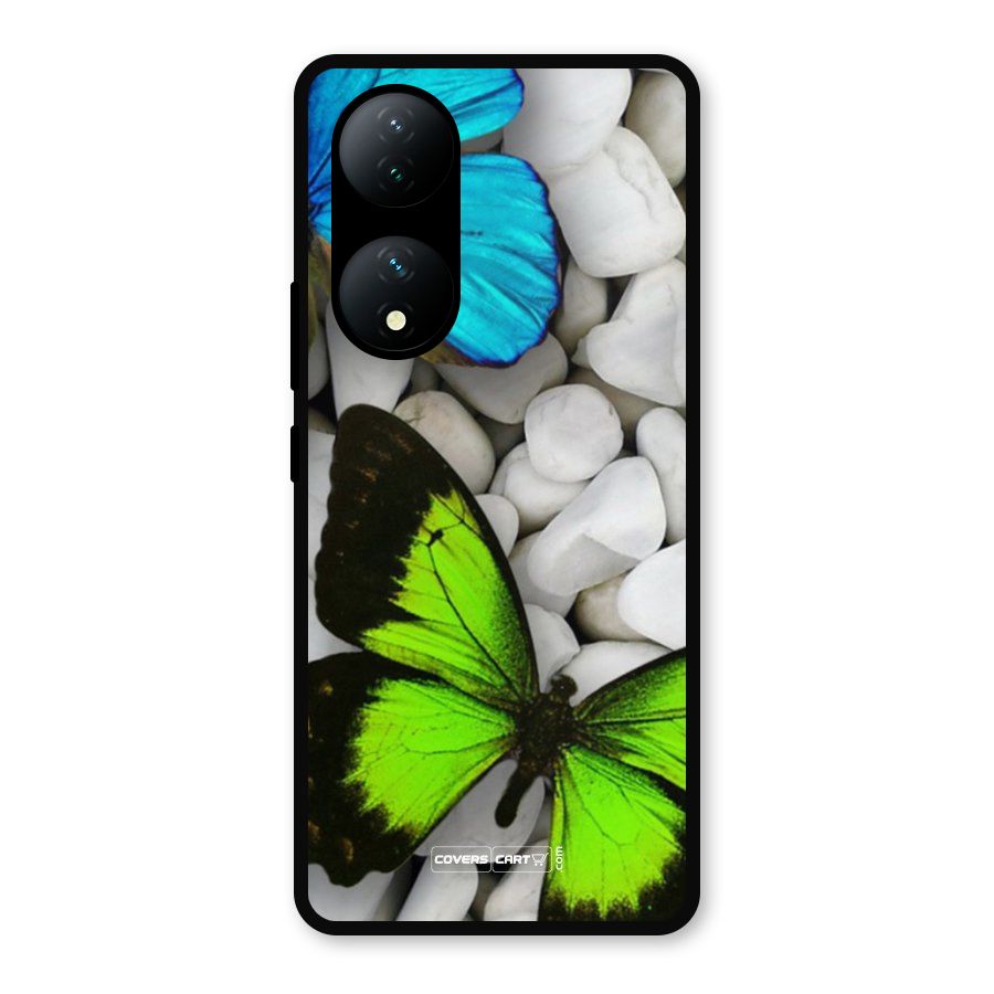 Beautiful Butterflies Metal Back Case for Vivo Y100a