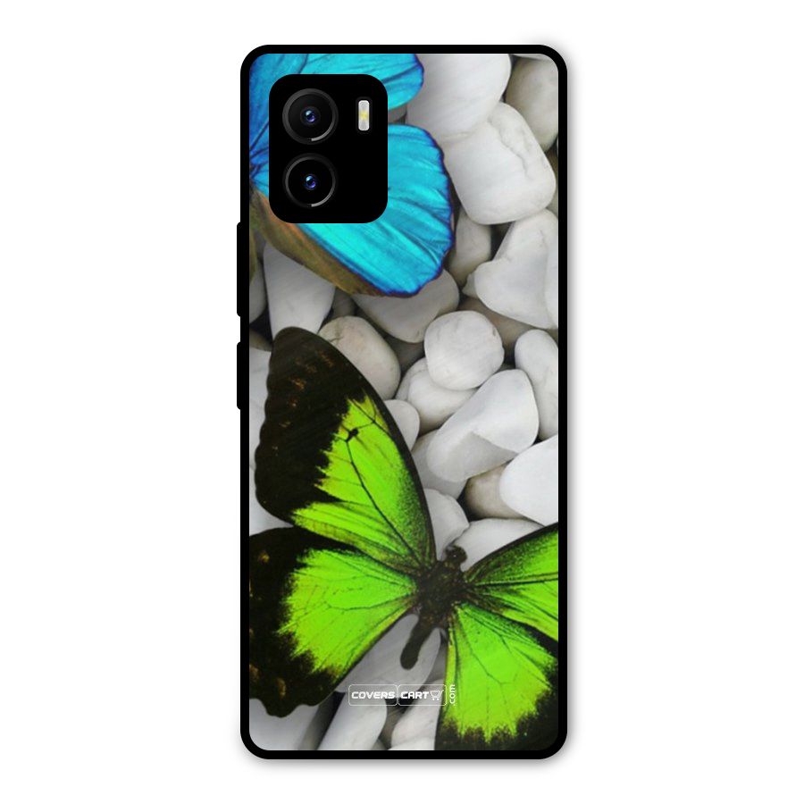 Beautiful Butterflies Metal Back Case for Vivo Y15s