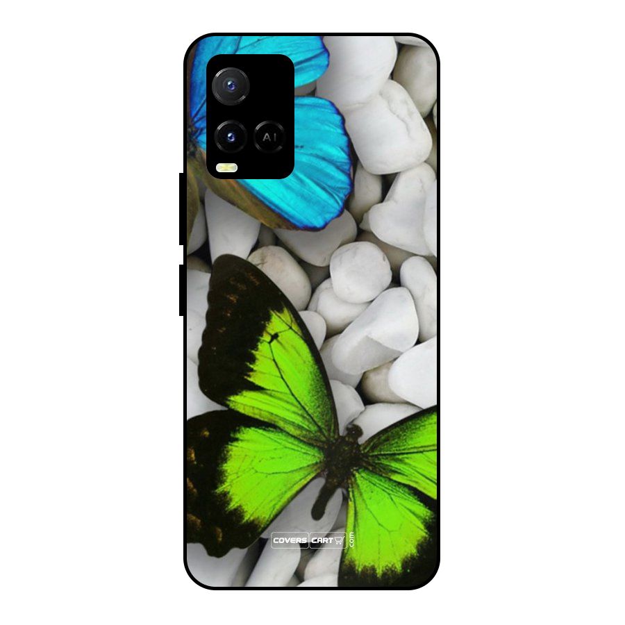 Beautiful Butterflies Metal Back Case for Vivo Y21