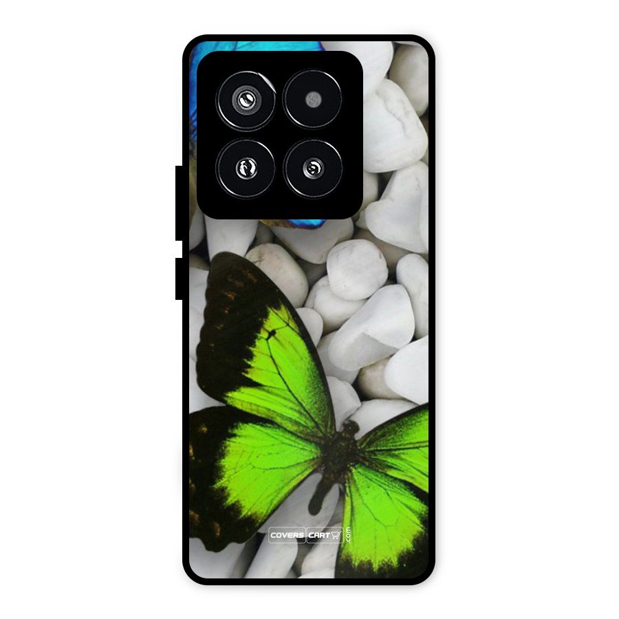 Beautiful Butterflies Metal Back Case for Xiaomi 14 Pro