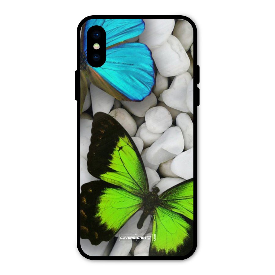Beautiful Butterflies Metal Back Case for iPhone X