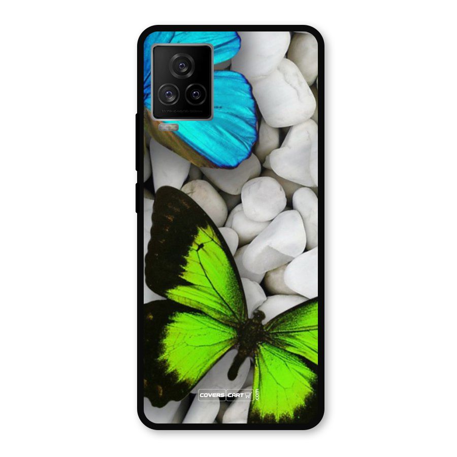 Beautiful Butterflies Metal Back Case for iQOO 7 Legend 5G