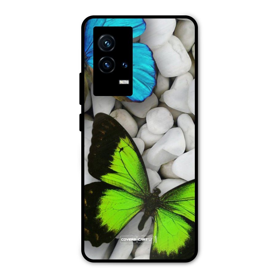 Beautiful Butterflies Metal Back Case for iQOO 9 5G