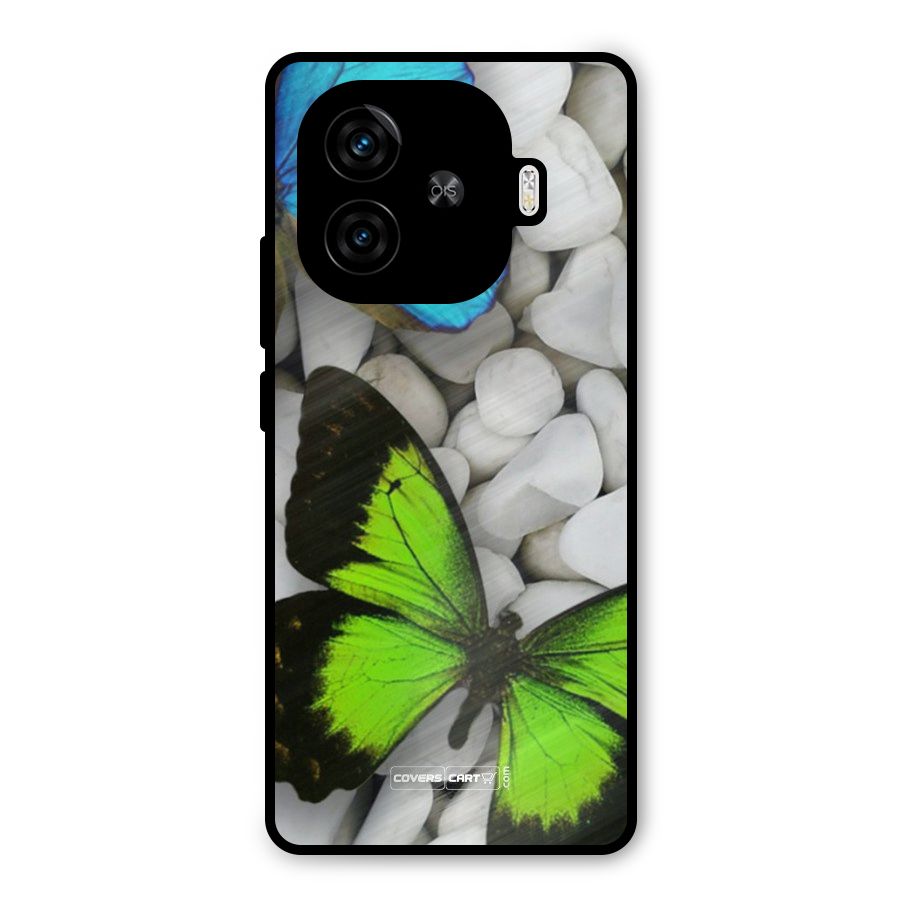 Beautiful Butterflies Metal Back Case for iQOO Z9 Turbo