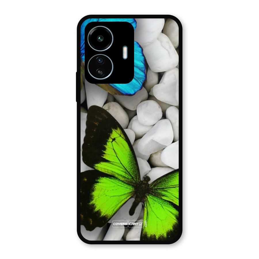 Beautiful Butterflies Metal Back Case for vivo iQOO Z6 Lite 5G