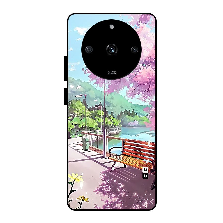 Beautiful Cherry Blossom Landscape Glass Back Case for Realme Narzo 60 5G