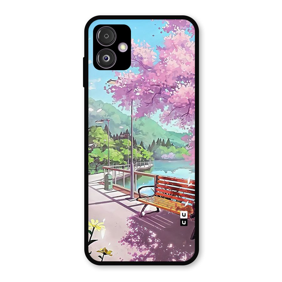 Beautiful Cherry Blossom Landscape Metal Back Case for Galaxy F14