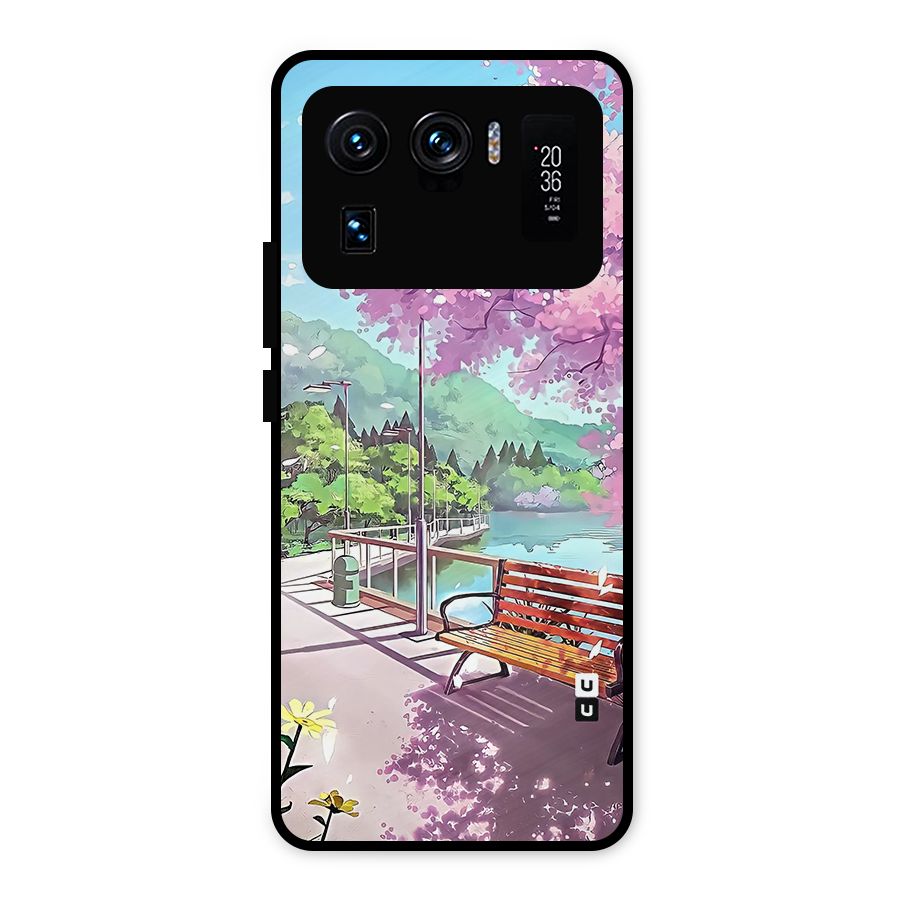 Beautiful Cherry Blossom Landscape Metal Back Case for Mi 11 Ultra
