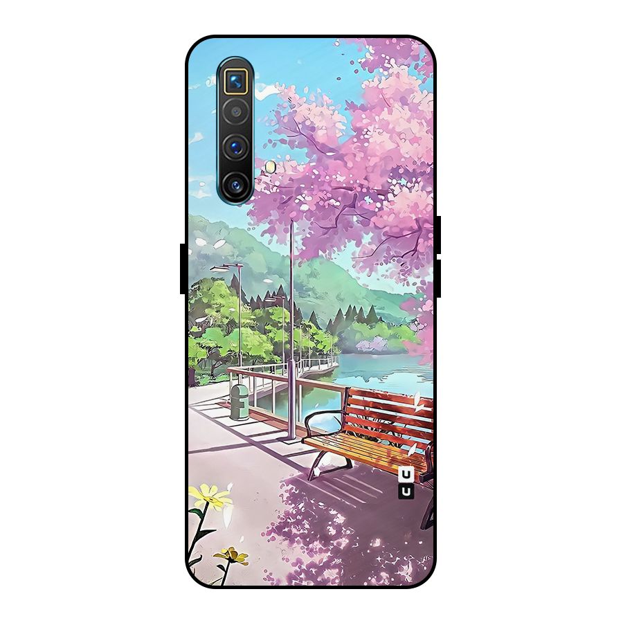 Beautiful Cherry Blossom Landscape Metal Back Case for Realme X3 SuperZoom