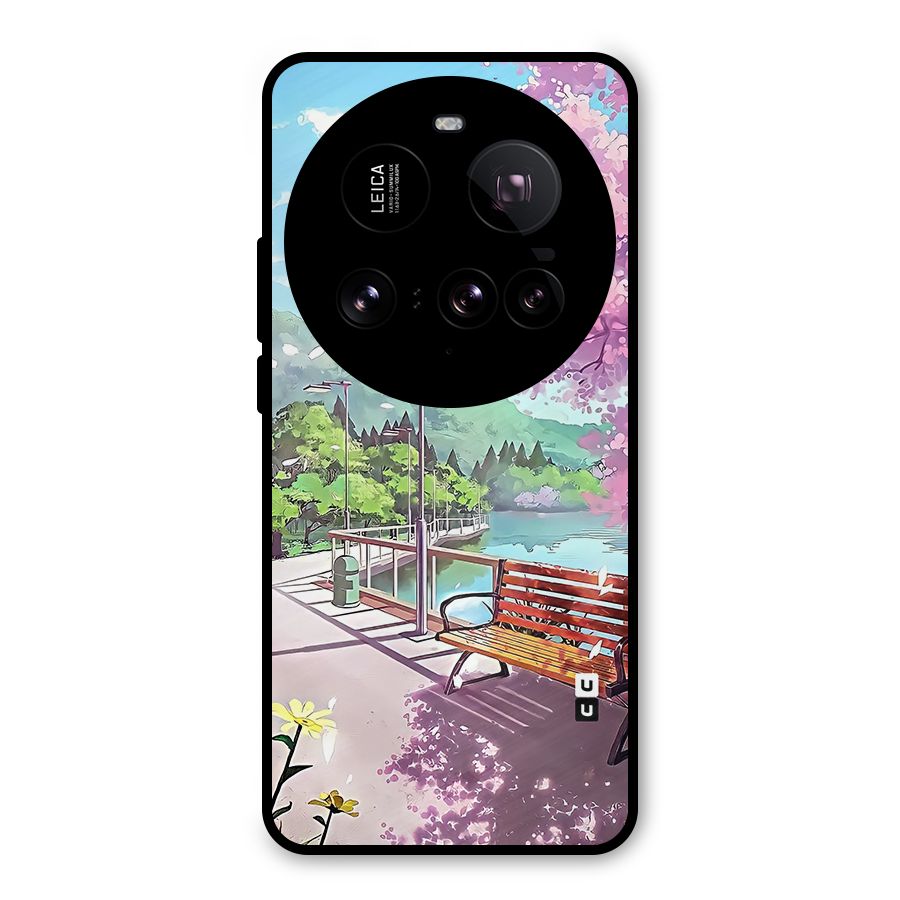 Beautiful Cherry Blossom Landscape Metal Back Case for Xiaomi 15 Ultra