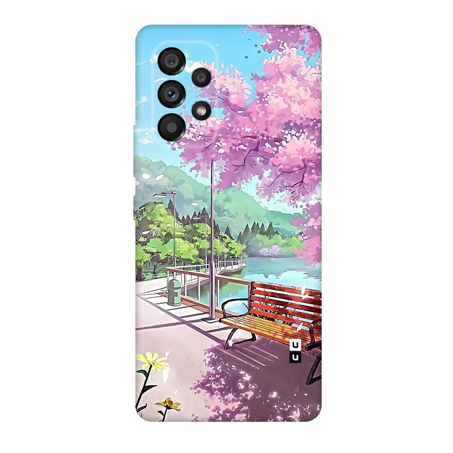 Beautiful Cherry Blossom Landscape Original Polycarbonate Back Case for Galaxy A53 5G