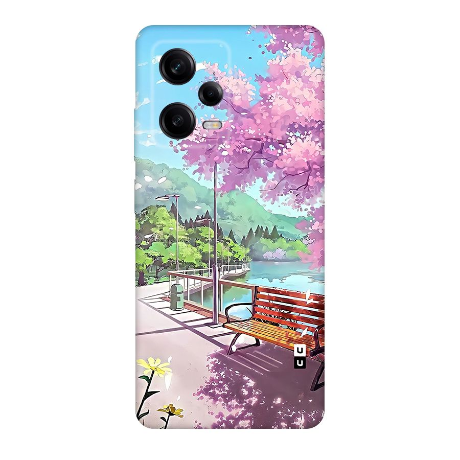 Beautiful Cherry Blossom Landscape Original Polycarbonate Back Case for Redmi Note 12 Pro