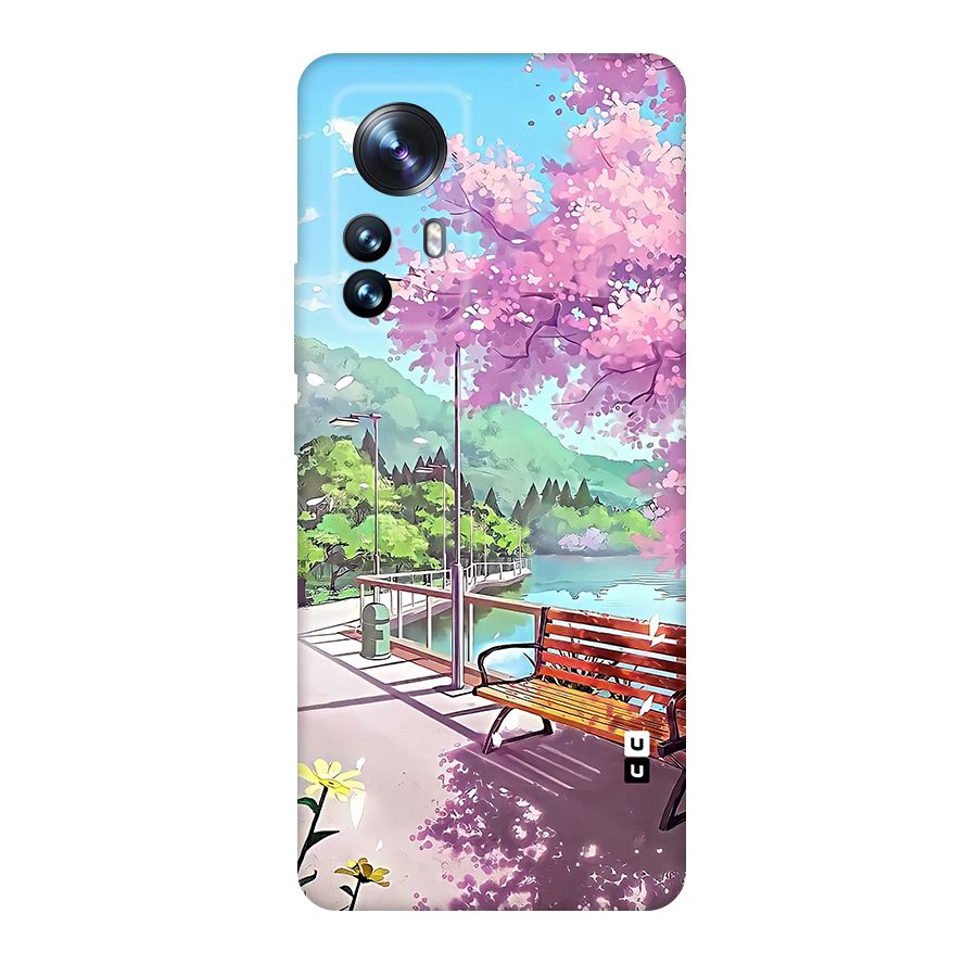 Beautiful Cherry Blossom Landscape Original Polycarbonate Back Case for Xiaomi 12 Pro