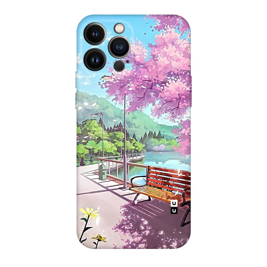 Beautiful Cherry Blossom Landscape Original Polycarbonate Back Case for iPhone 13 Pro Max