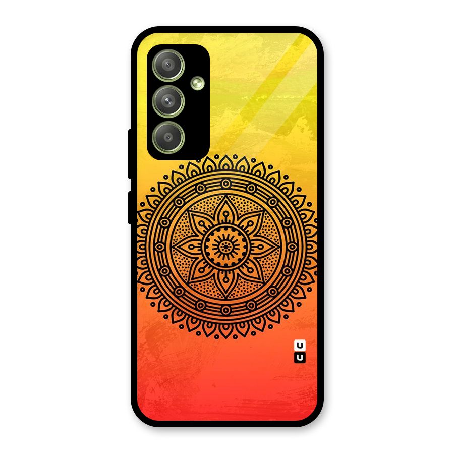 Beautiful Circle Art Glass Back Case for Galaxy A54