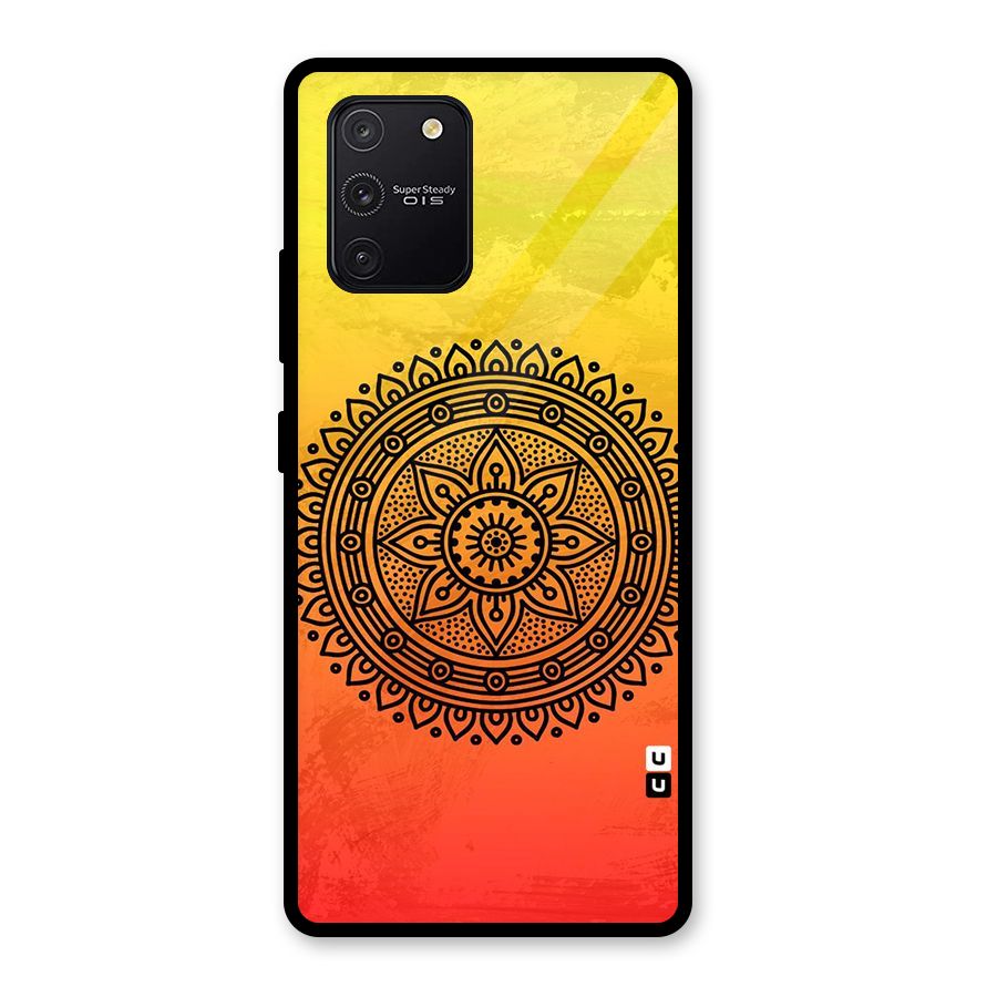 Beautiful Circle Art Glass Back Case for Galaxy S10 Lite