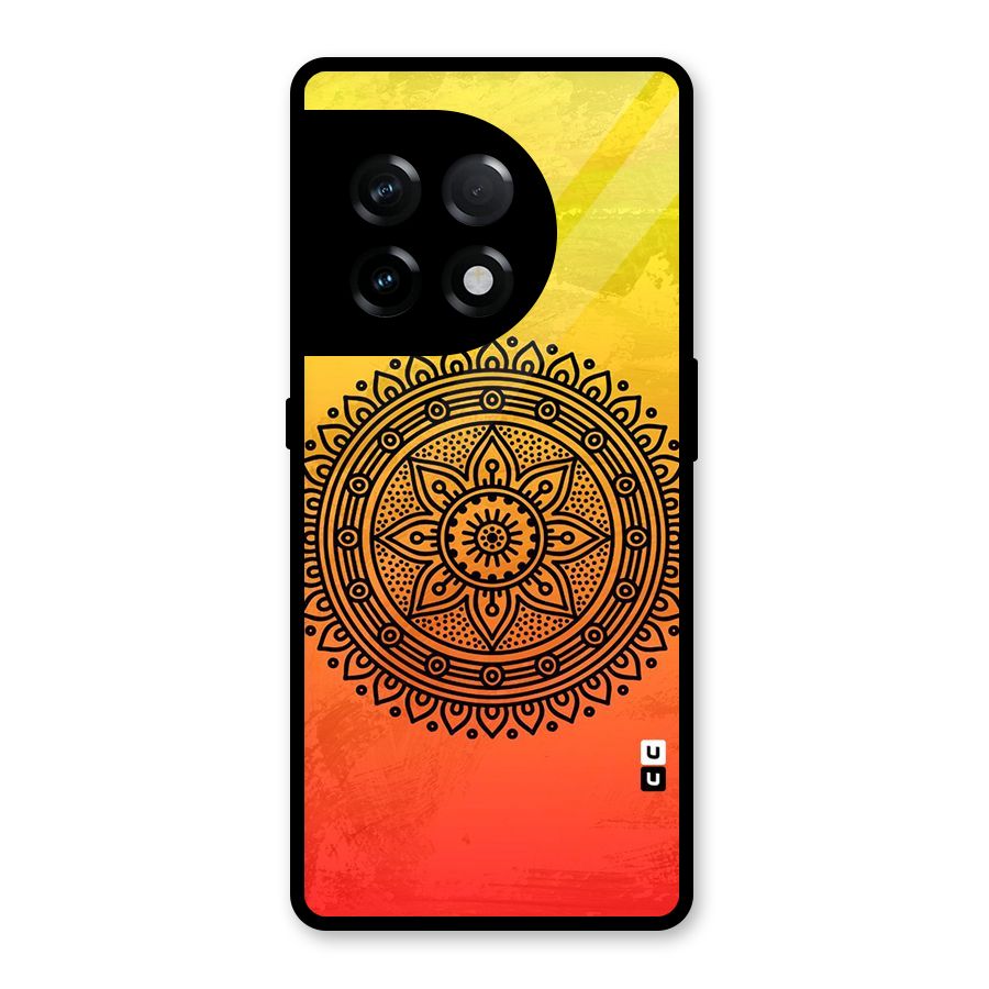 Beautiful Circle Art Glass Back Case for OnePlus 11R